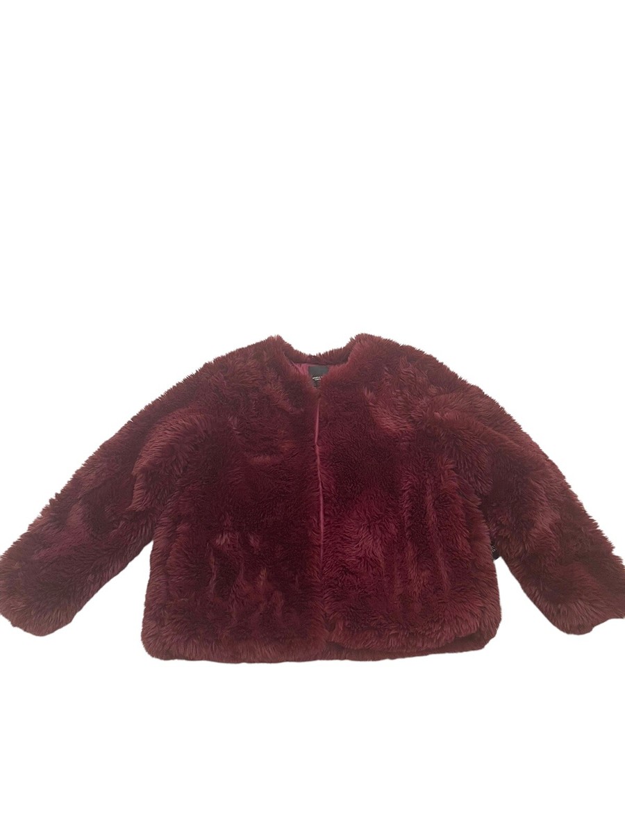 即完売♡  Faux Fur Coat K. Jordan Shaggy Faux Fur Coat for Women with On-seam