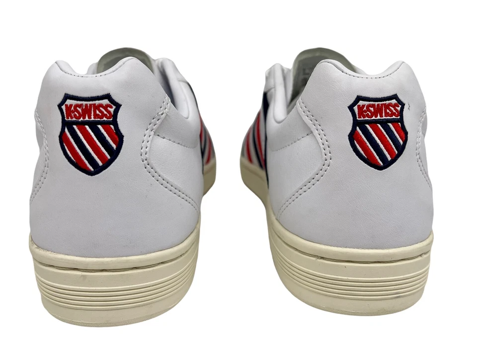 K-Swiss Westcourt, Mens Size 11 , White, Red, Blue Tried On ONCE! EXCELLENT Cond - Image 4 of 4