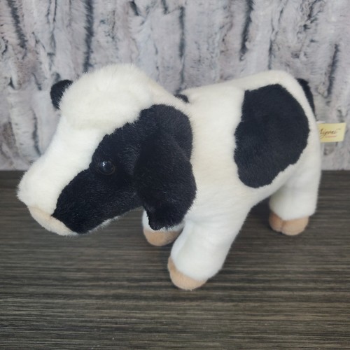 Aurora Miyoni Tots Cow Calf Baby Plush Stuffed Farm Animal Realistic 10" Spotted