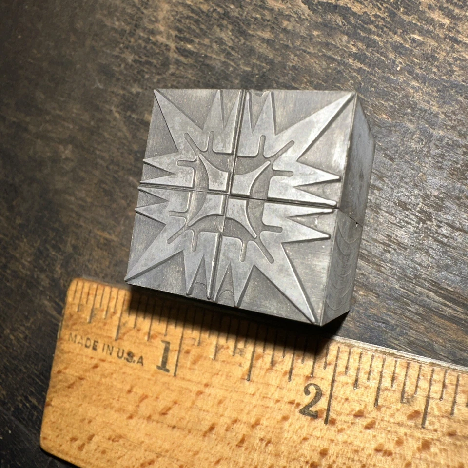 Print Blocks “ Ornamental Borders “ Georgeous Details!! Starburst Pattern - Image 2 of 4