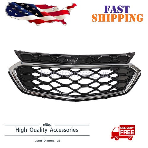 Goodshepherd18 Front Bumper Upper Grille For Chevy Equinox 2018–2020 – Mesh, Black & Chrome, ABS