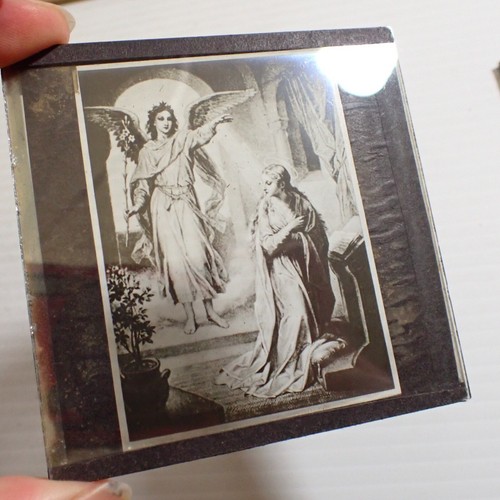 Lot of 2 Glass Slide Art / Photos - Angels - Christianity - Religious - Picture 5 of 5