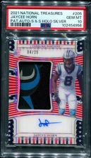Jaycee Horn -- PSA 10 -- Stars and Stripes Auto 4/25 - National Treasures - Wow!