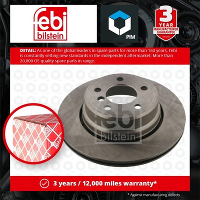 2x Brake Discs Pair Vented Rear 324mm 36216 Febi Set 34216756849 Quality New