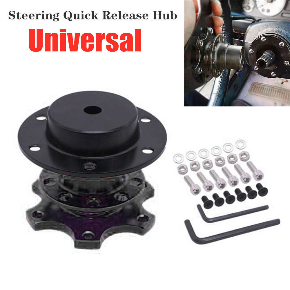 Universal Car SUV Steering Wheel Quick Release HUB SUV Adapter Snap 6 Holes