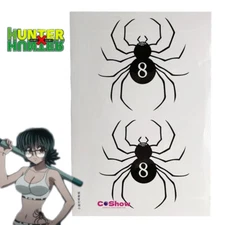 HUNTER×HUNTER Shizuku Cosplay Tattoo Sticker Spider Waterproof Tattoo Prop Gift