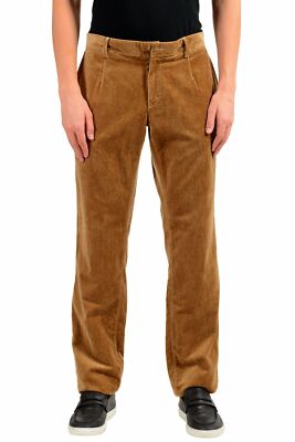 Pantalon Homme En Velours Côtelé Marron Dolce & Gabbana - Taille 28 à 34, Coupe Décontractée, 100% Coton, Made In Italy