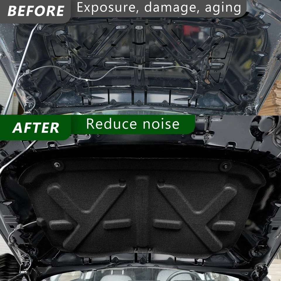 For 2022-2024 Ford Maverick Hood Insulation Pad Hood Heat Liner Sound Deadening - Изображение 3 из 4