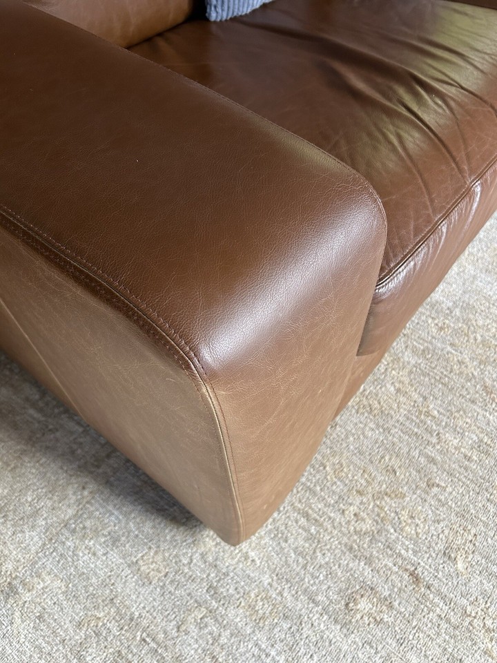 tan leather corner sofa used eBay
