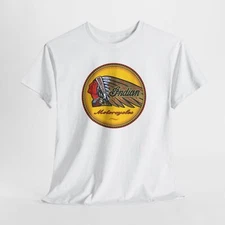 Vintage Indian Motorcycles Gildan Unisex Heavy Cotton Tee