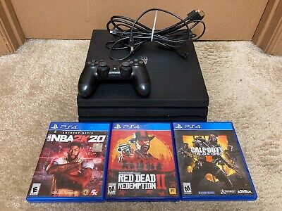  Sony PlayStation 4 Pro (1TB) Console with Red Dead