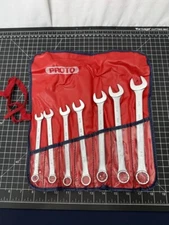 Proto Anti Slip Design Combination Wrench Set 7 Piece 3/8” - 3/4" SAE Tools USA