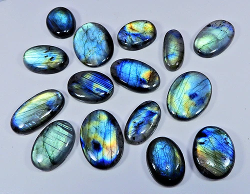 Natural Multi Flash Labradorite loose Cabochon Oval Gemstone Wholesale Lot