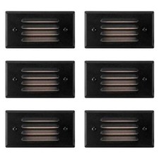 12V 3W Surface Mount Low Voltage LED Step Light Fixture with Horizontal, 6 Pack