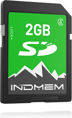 INDMEM 2GB SD Card, 2GB Class 4 Flash Memory Card 2G SLC Standard Secure