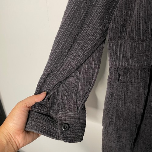 J. Crew Corduroy Zip Front Utility Dress Womens Size 20 Black Fall Warm Cozy - Picture 7 of 12