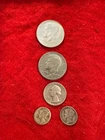 1964 & 1971 Kennedy's quarter and two dimes