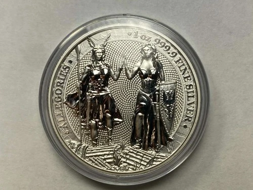 2023 Allegories Galia & Germania Mint 1 oz Silver BU Coin with COA