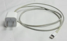 Apple OEM USB Wall Charger Brick Cube and Lightning Cable
