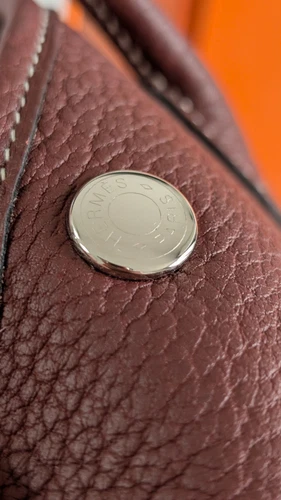 Authentic Hermes Garden Party 30 Bag Negonda Leather Rouge H SHW Used - Picture 4 of 24