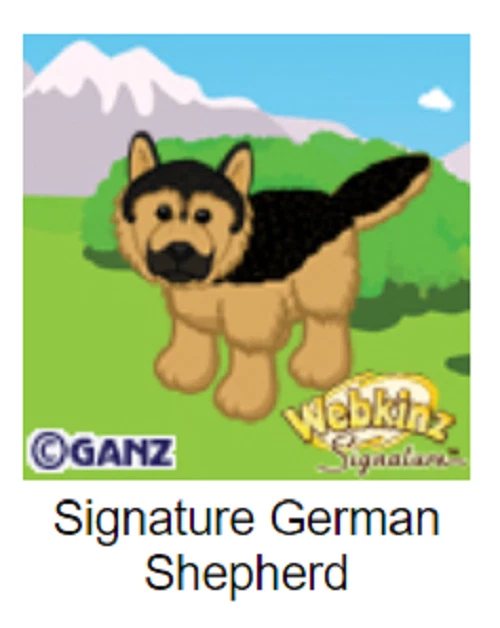 Webkinz Classic Signature German Shepherd *Code Only* -messaged- - Image 3 of 4