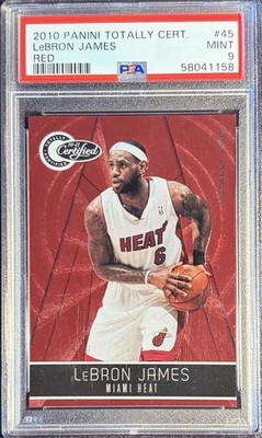 Lebron James 2010-11 Panini Totally Certified #45 Red /499 PSA 9