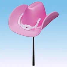 Tenna Tops Pink Cowgirl Hat Antenna Topper Car Accessory (New) 