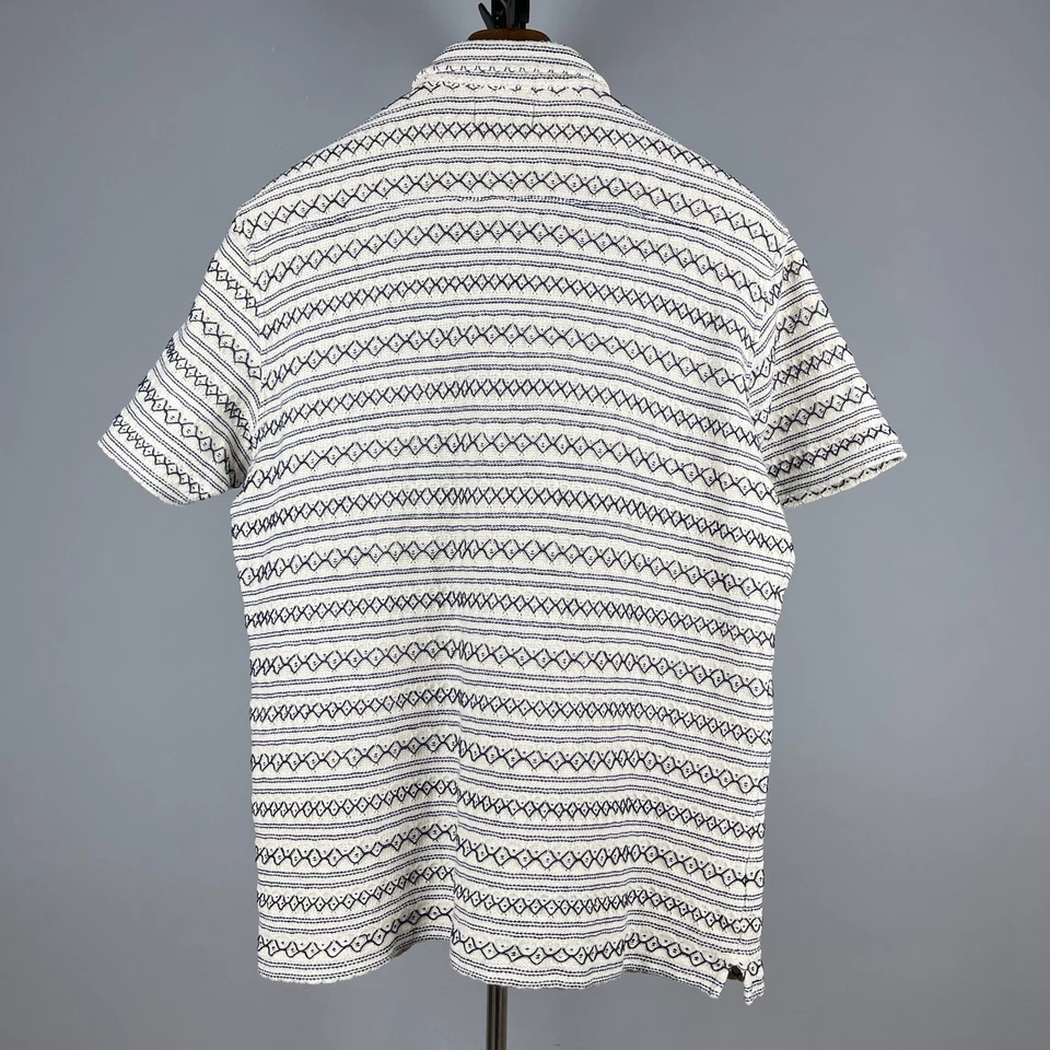 Polo boutonné homme Oliver Spencer en coton tricoté à manches courtes - taille M - Photo 2/4