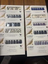 Color Street Nail Polish Strips 10 Pack Bundle Overlays New Sealed B USA Made