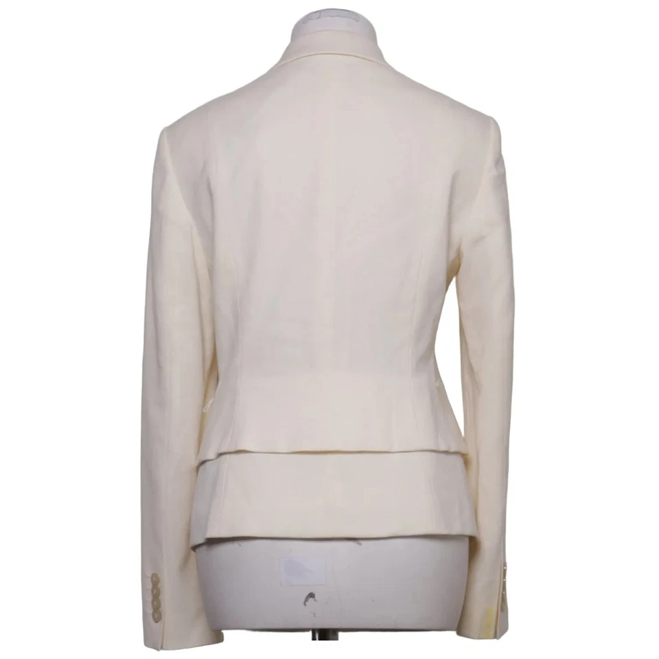 Hugo Boss, blazer, taille : 38, beige, élasthanne/laine, monochrome, femme #2Ii - Photo 2/4