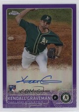 2015 Topps Chrome Rookie Purple Refractor /250 Kendall Graveman #AR-KG Auto n1u