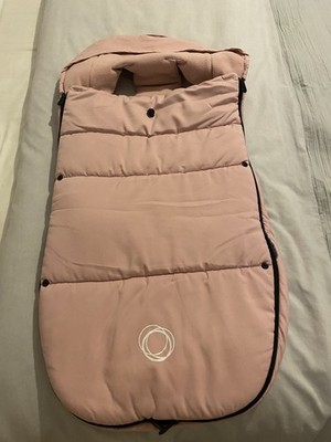 BUGABOO UNIVERSAL FUSSSACK FLEECE GEFÜTTERT IN ROSA - TOP ZUSTAND