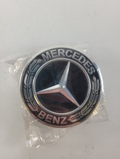 Mercedes-benz 75mm Wheel Center Cap Emblem Badge Black And Chrome Mercedes-benz 75mm Wheel Center Cap Emblem Badge Black And Chrome