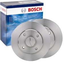 2X BOSCH BREMSSCHEIBEN 249mm VOLL HINTEN PASSEND FÜR CITROËN C3 C4 DS3 DS DS