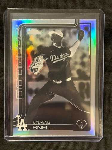2025 Topps Chrome Baseball Negative Refractor Blake Snell #175