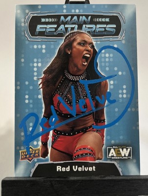 2022 Upper Deck Red Velvet Auto Signed AEW Wrestling Card MAIN FEATURES MF-37