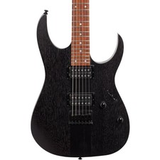 Guitarra Eléctrica Ibanez RGRT421 RG Serie Estándar, Negra Desgasteada con Cable, Bolsa