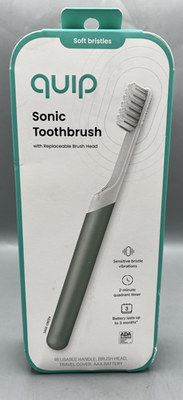 #ad #ad Quip Sonic Toothbrush with Soft Bristles Sage Green B59 35 Brand NEW $18.99