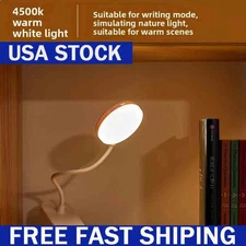 Flexible Rechargeable LED Book Light With 3 Light Modes Easy Clip Reading Lamp