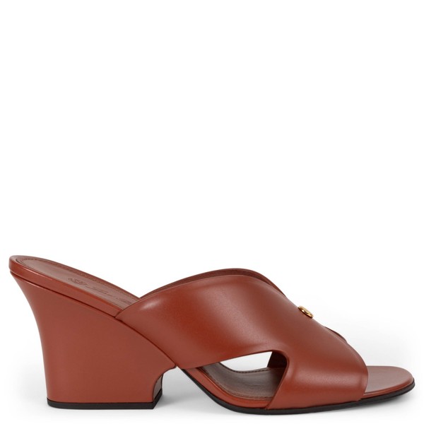 72428 authentische Loro Piana Essig Ziegel Leder 2025 Vera Keilabsatz Sandalen Schuhe 38,5