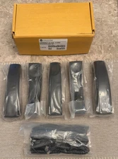 New Polycom 2200-17445-001 Set Of 5 SoundPoint Handsets W/Coil Cord