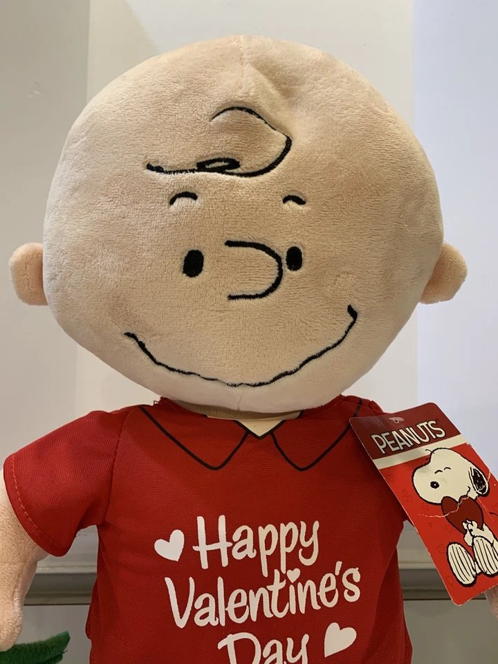 Raro Cacahuetes Día de San Valentín 19" Charlie Brown Porch Greeter #285947 Schultz Foto 2 de 4