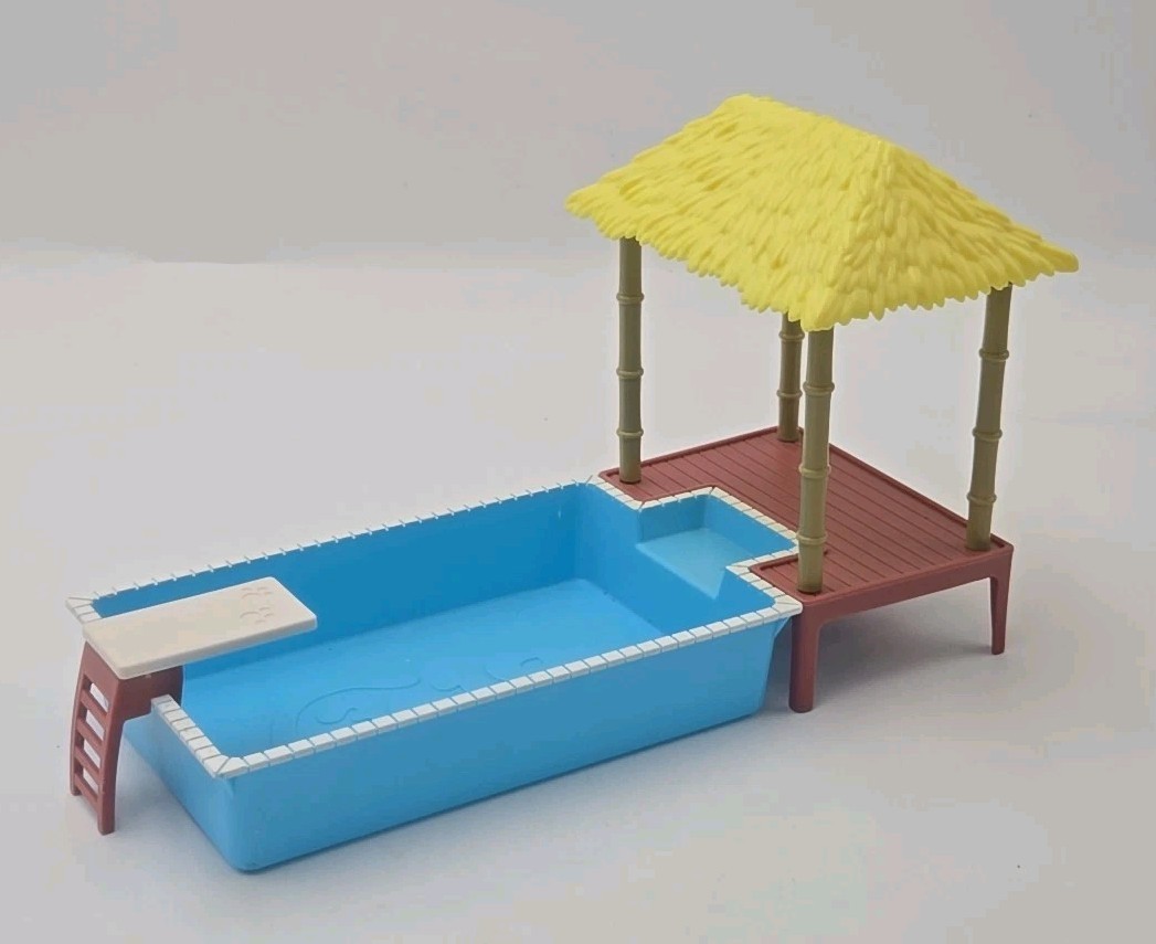 Figura Azul Juguete Piscina Tiempo con Gazebo Azul