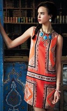 ANTHROPOLOGIE MAEVE CANNA SHIFT SLEEVELESS TUNIC SILK DRESS 2