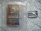 6 GRAMS OF SILVER 1/5 GRAM AND 1/1 GRAM, THE ONE GRAM HAS A SHARK IMAGE