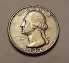 1932 WASHINGTON  QUARTER.   AU + CONDITION.