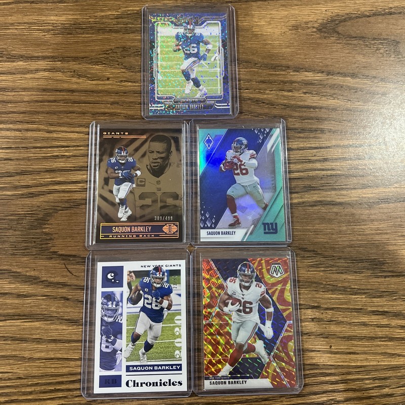 Saqoun Barkley Panini 2020 To 2021 #ed/Colored 5 Card Lot 🔥