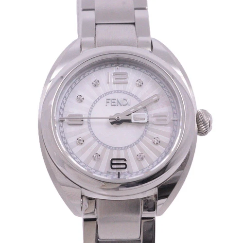 orologio fendi 21000S Moment 8P quadrante conchiglia diamantata F218024500D1 donna TO187153