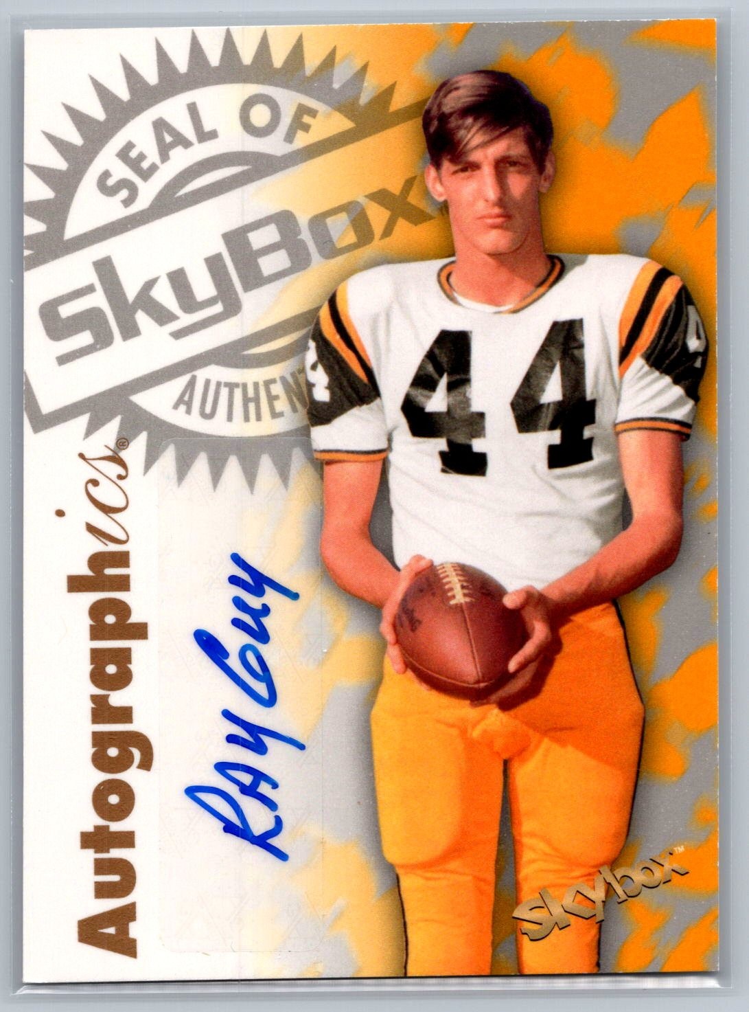 2012 Fleer Retro - 1997 Autographics Ray Guy #97AU-GU (AU) - HOF NM