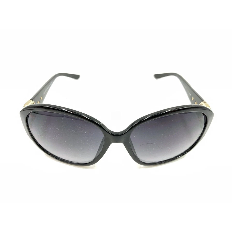 Очки солнцезащитные Gucci GG 3113/F/S D28JJ черные золотистые большие с серыми линзами 61-16 115 Италия - Изображение 2 из 4